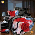 Nova fantasia flor grande impresso edredom / cama conjunto para casa ou hotel